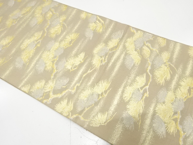 アンティーク　笠松模様織り出し袋帯（材料）